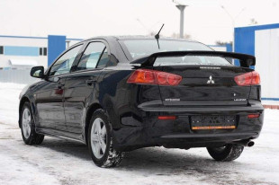Спойлер на багажник Lancer X 2007-2015 ABS пластик, колір чорний глянець